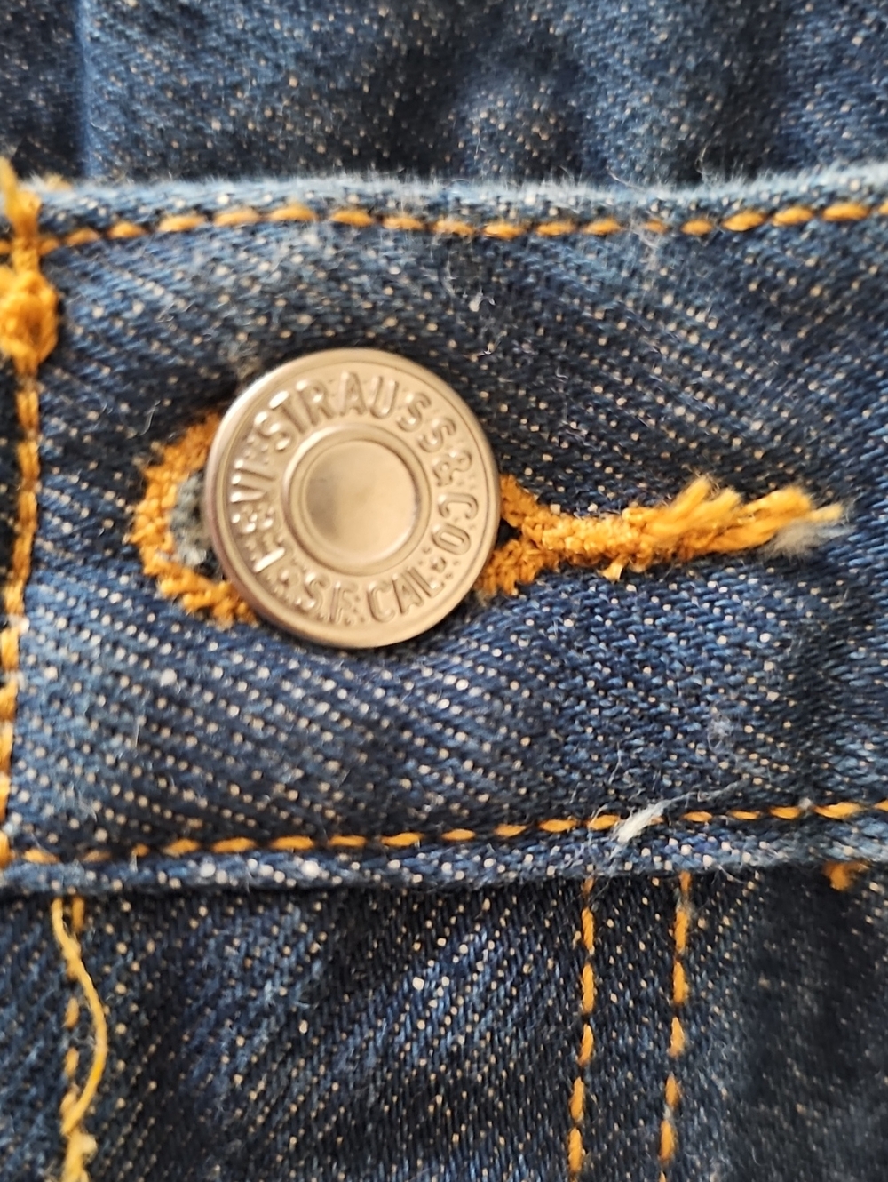 Levi’s 501 XX Original Fit Button Fly Dark Straight Leg Jeans 34x34 actual 34x32 - Picture 9 of 13